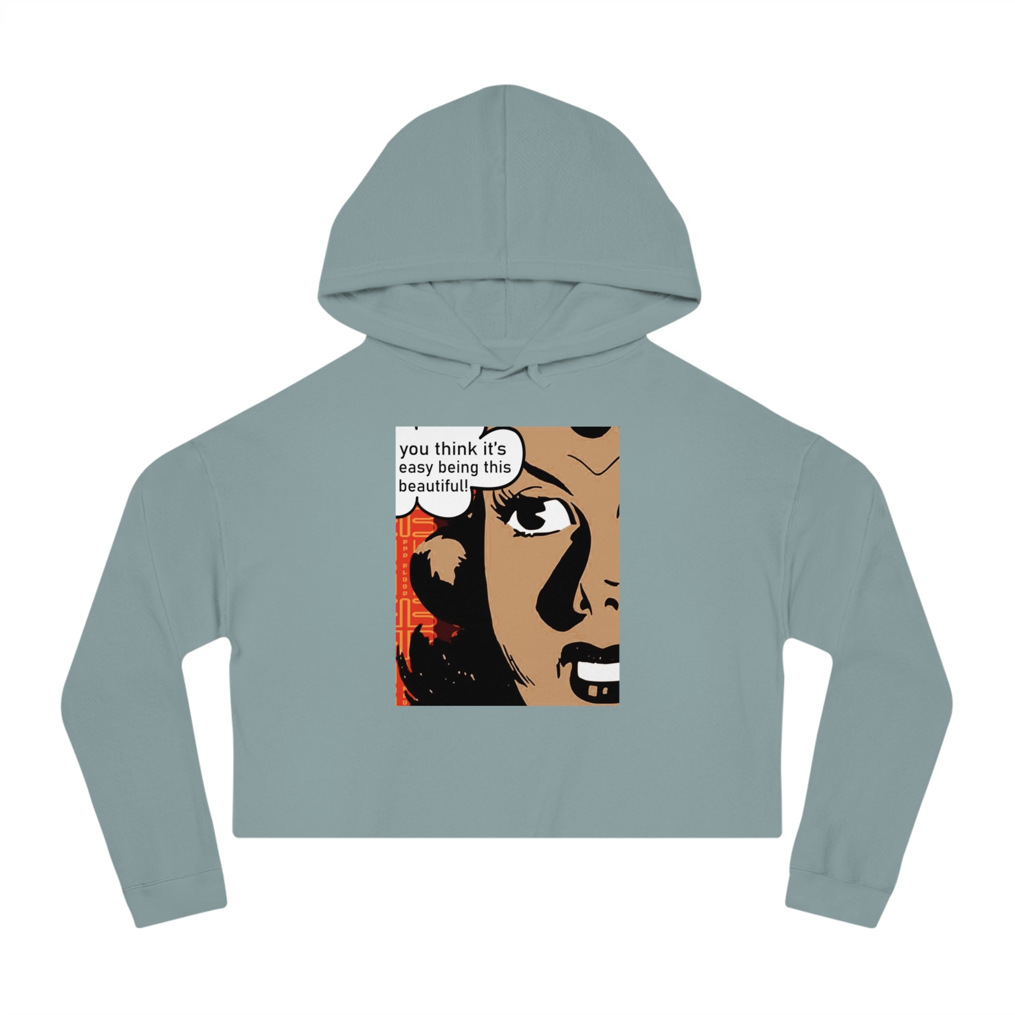 Badblood Confidence Cropped Hoodie | Women's Streetwear Cropped Sweatshirt