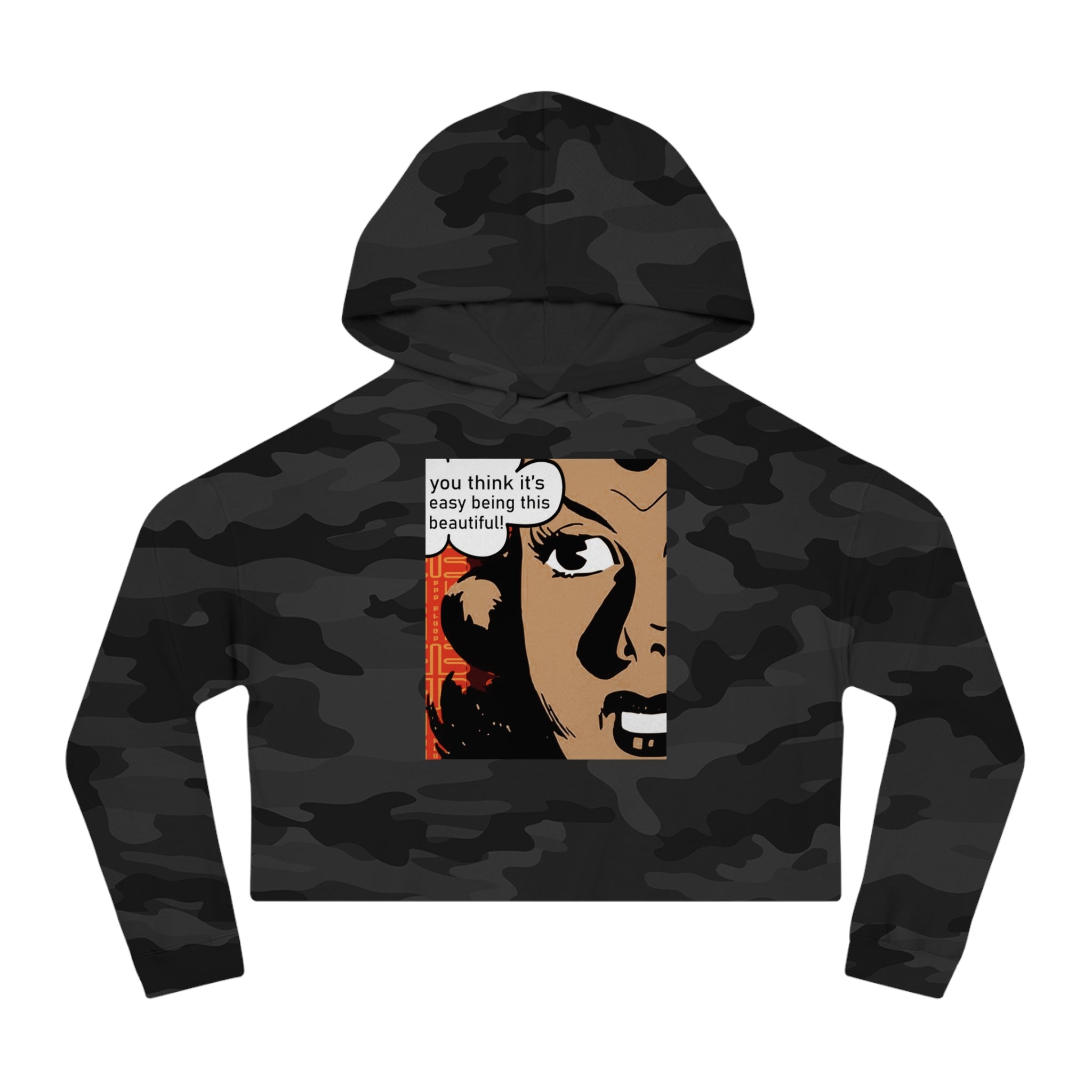 Badblood Confidence Cropped Hoodie | Women's Streetwear Cropped Sweatshirt