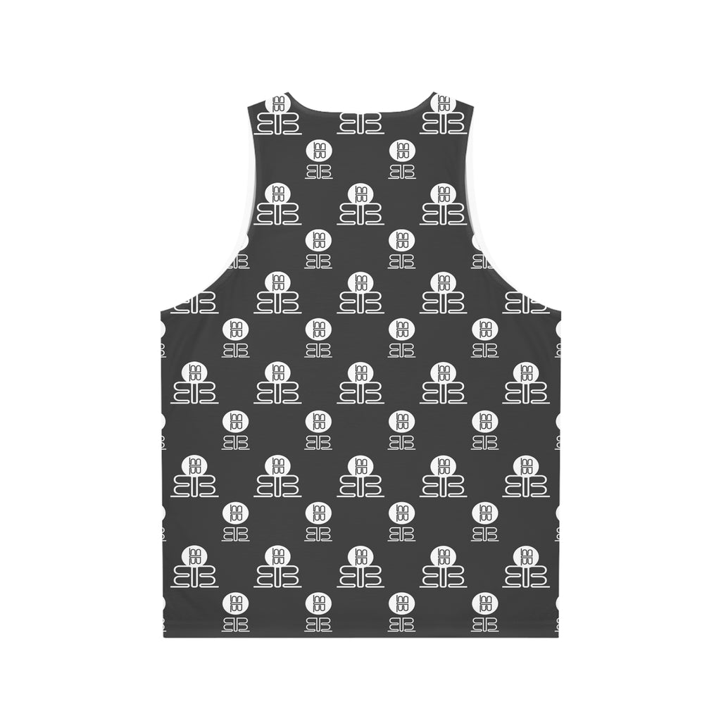 Logo Tank Top — Monochrome Patterned Graphic Tank