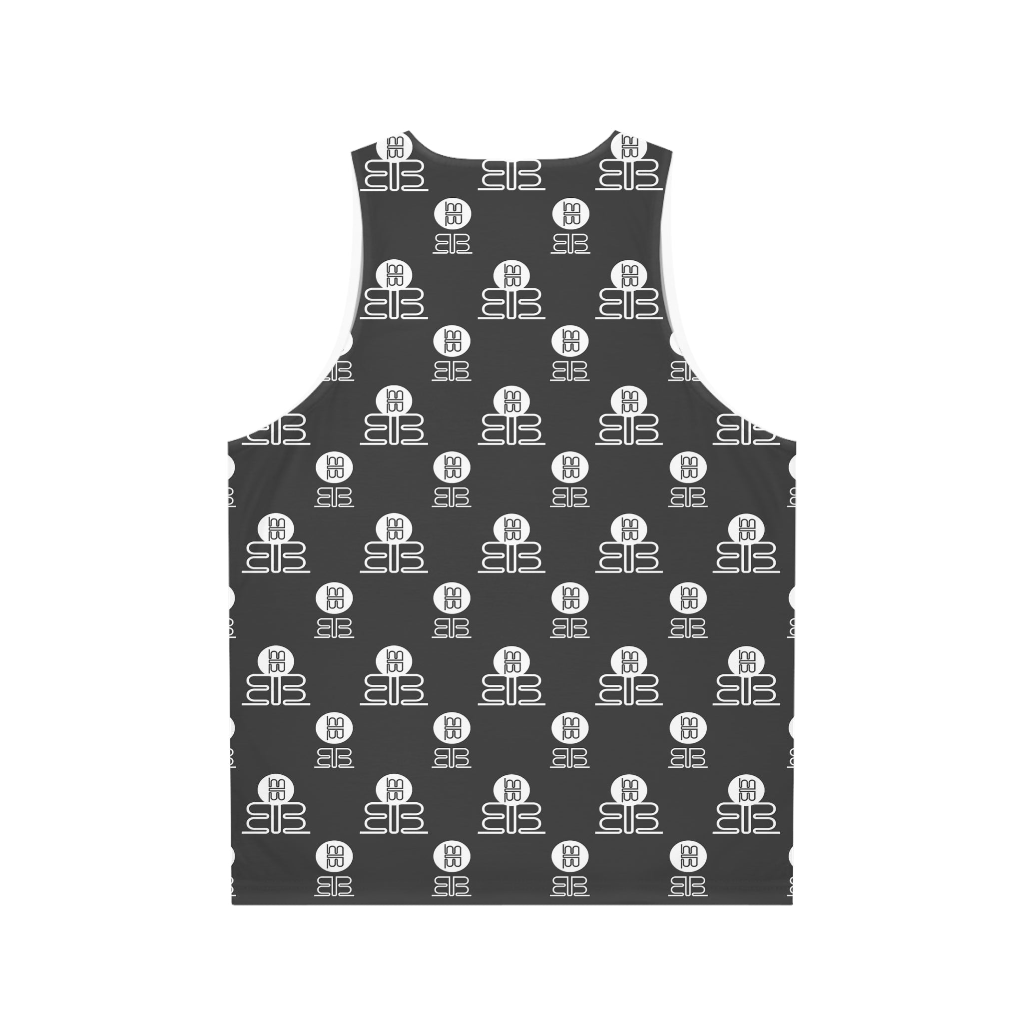 Logo Tank Top — Monochrome Patterned Graphic Tank