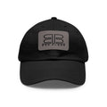 Leather Patch Dad Hat – Minimalist Monogram Baseball Cap