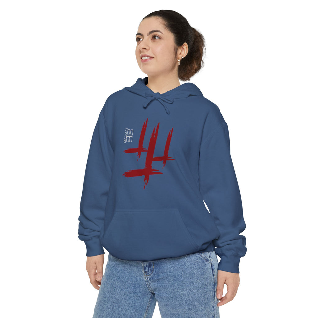 Wisdom angel statue graphic Hoodie | Gothic emblem brushstroke symbol