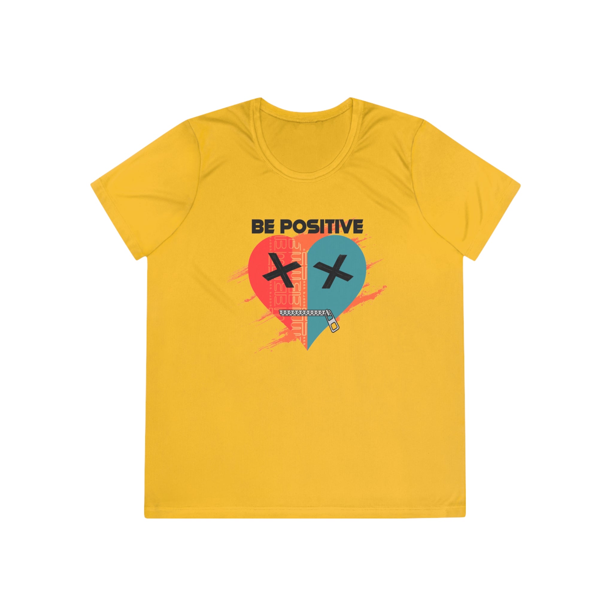 Be Positive Broken Heart graphic tee | Ladies Competitor Tee