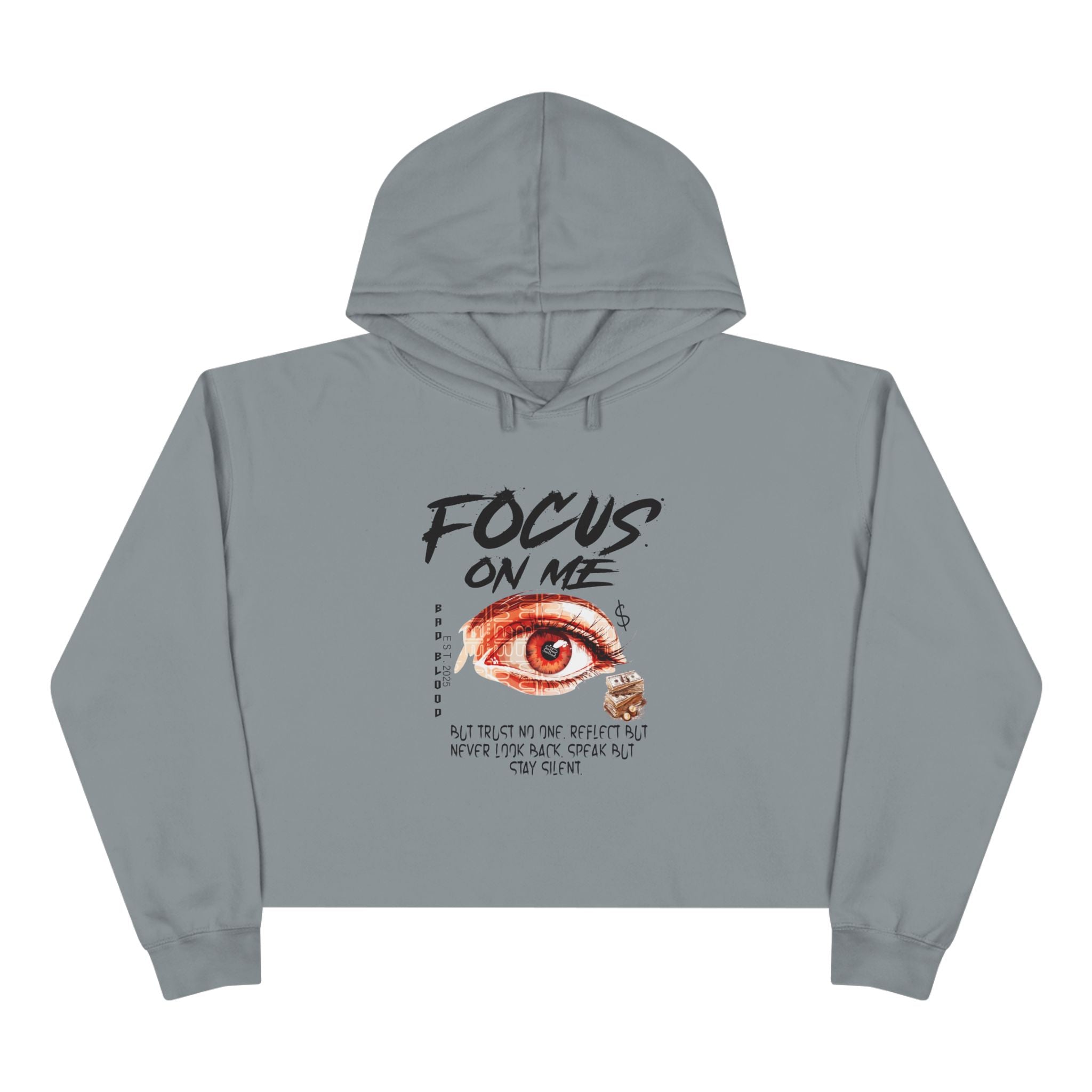 Focus On Me: Crop Hoodie