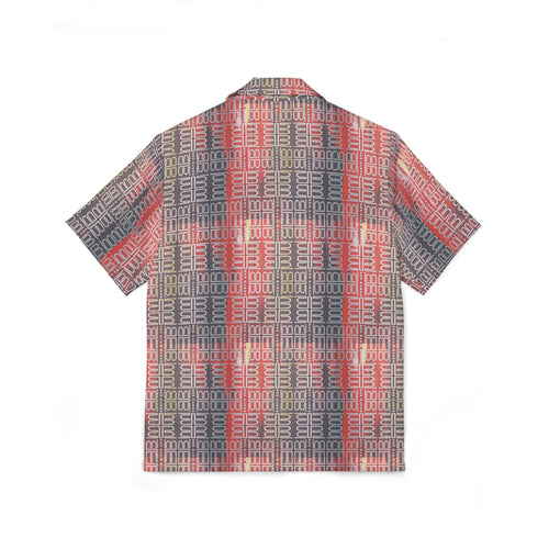 BadBlood Logo Geometric Button-Up Shirt