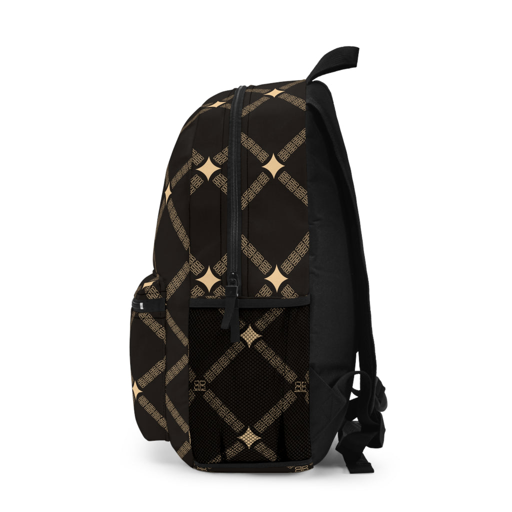 Badblood Icon Geometric Backpack|Brown