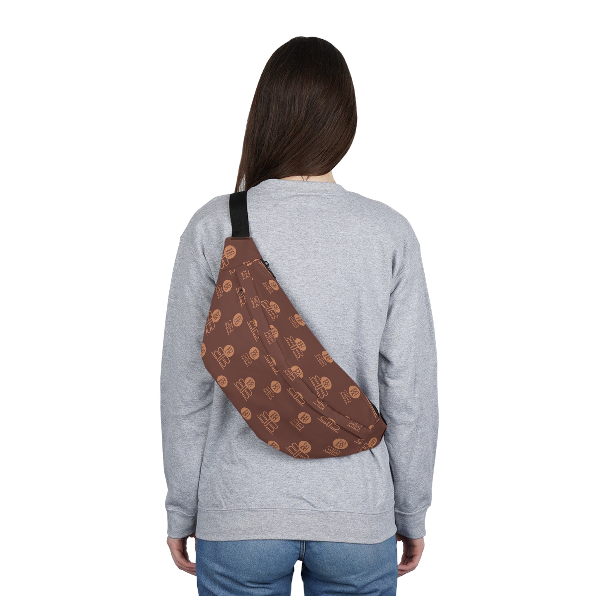 Brown Badblood Urban Mark Sling Bag/Fanny Pack | Large Waist Bag
