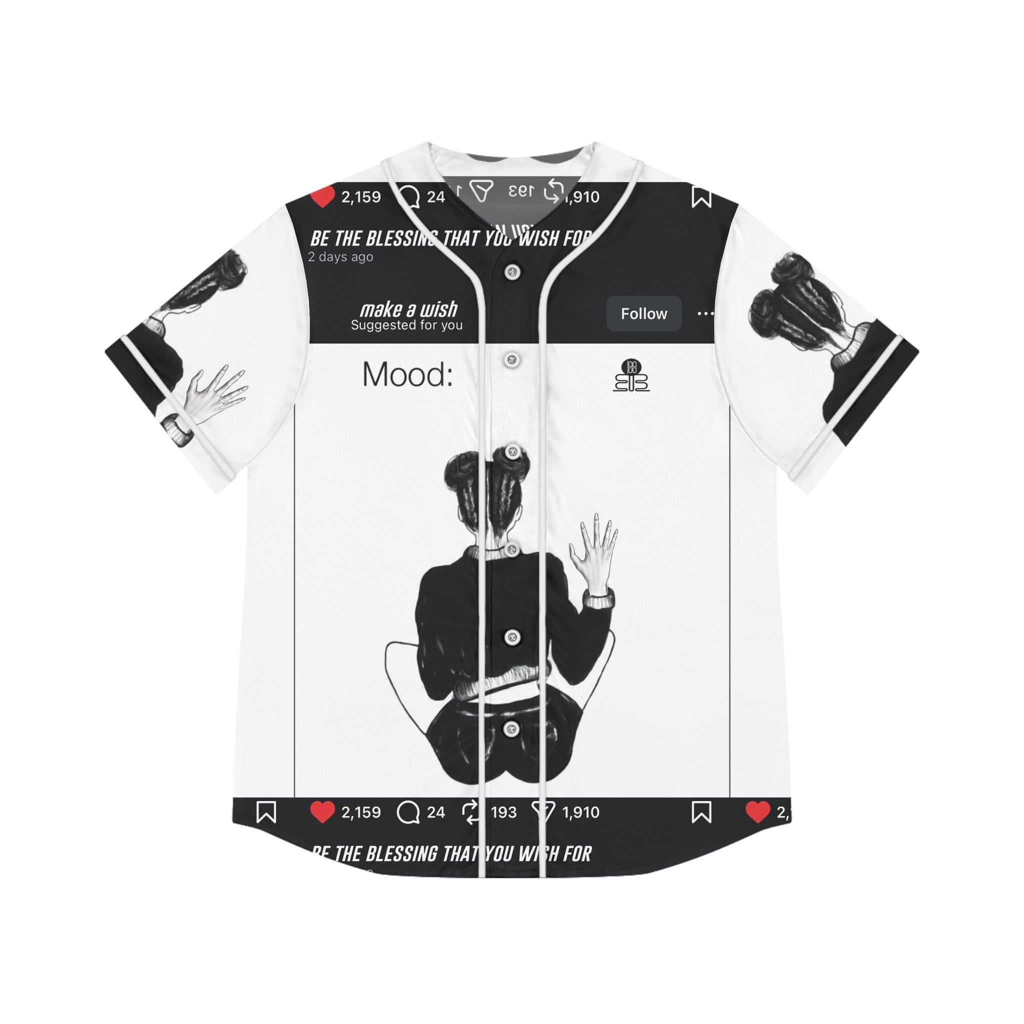 Mood: Blessed Baseball Jersey | Graphic Top