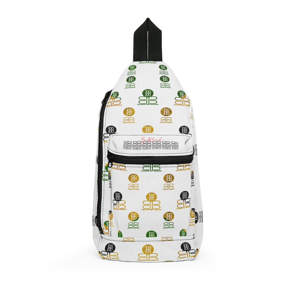 Jamaican Badblood Elite BB Pattern Sling Bag | White Crossbody