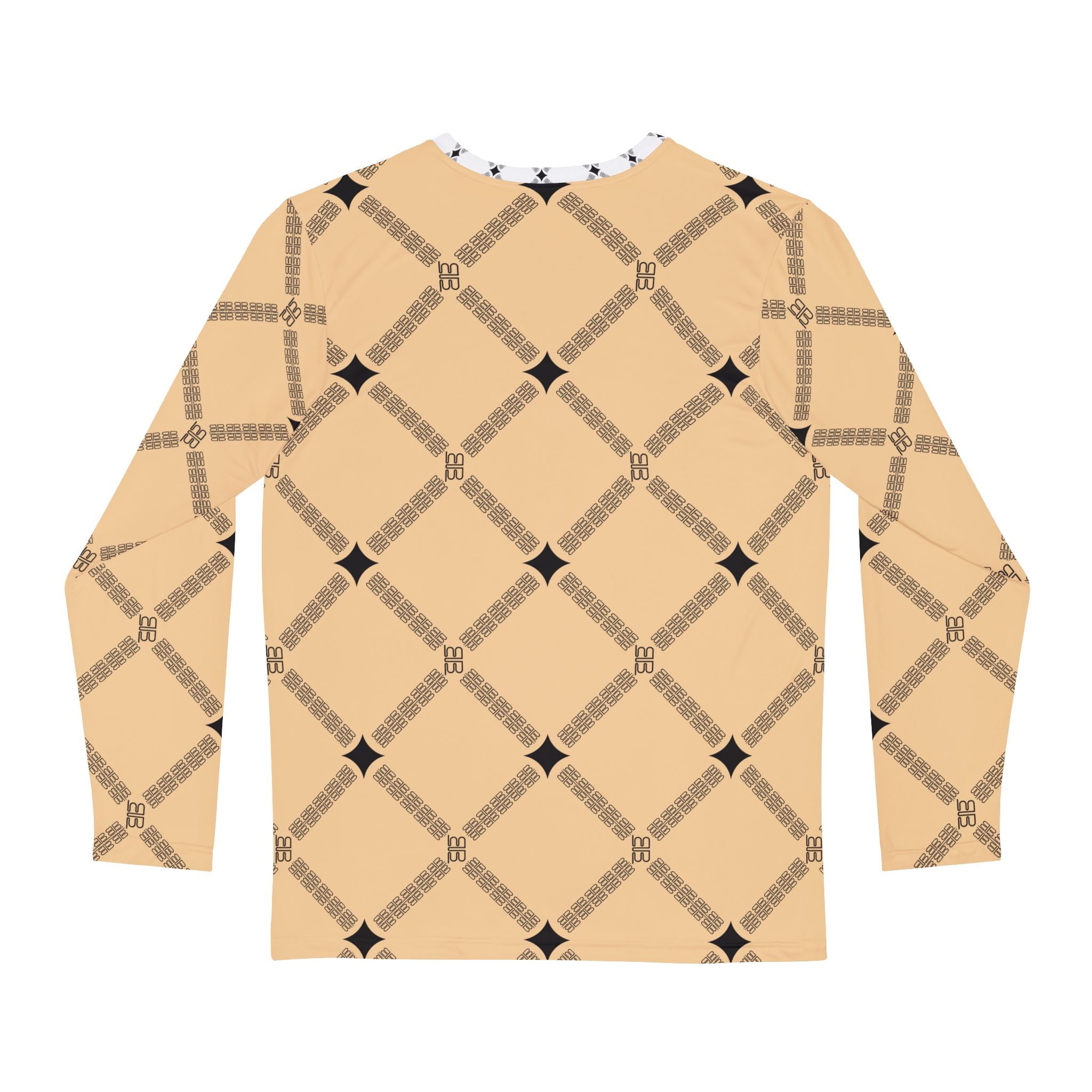 Men's Diamond pattern Long Sleeve Shirt