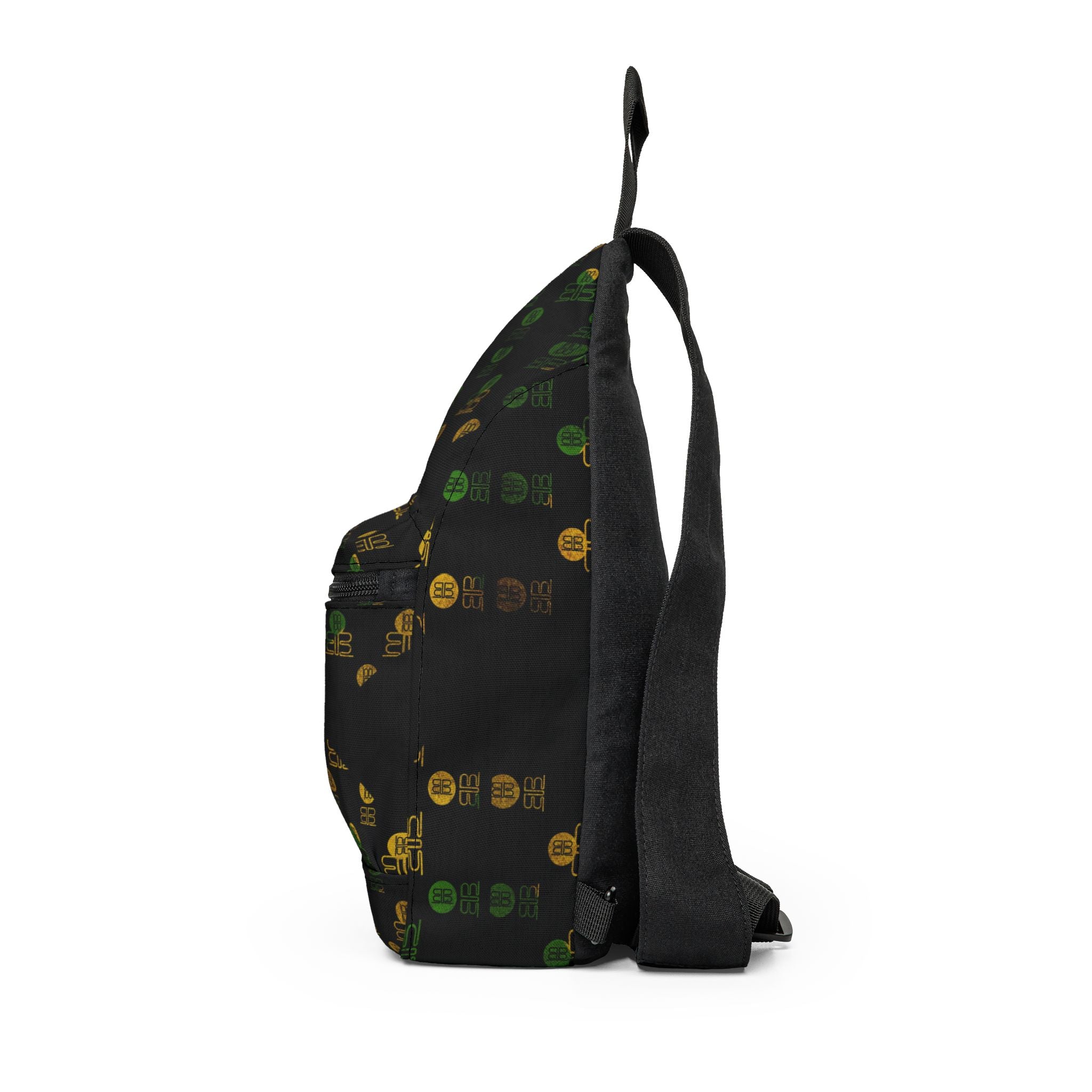Jamaican Badblood Elite BB Pattern Sling Bag | Black Crossbody