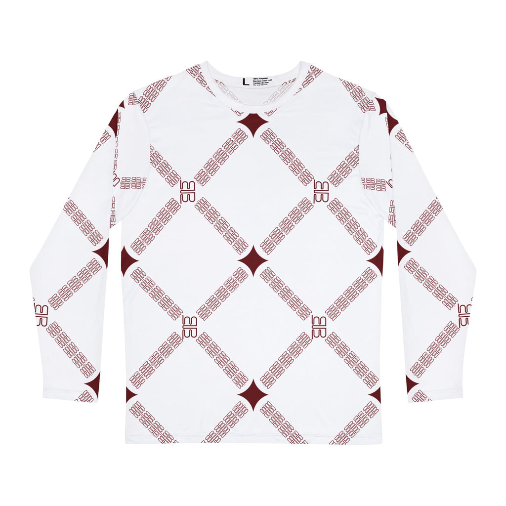 Geometric Lattice Pattern Long Sleeve Shirt
