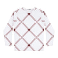 Geometric Lattice Pattern Long Sleeve Shirt