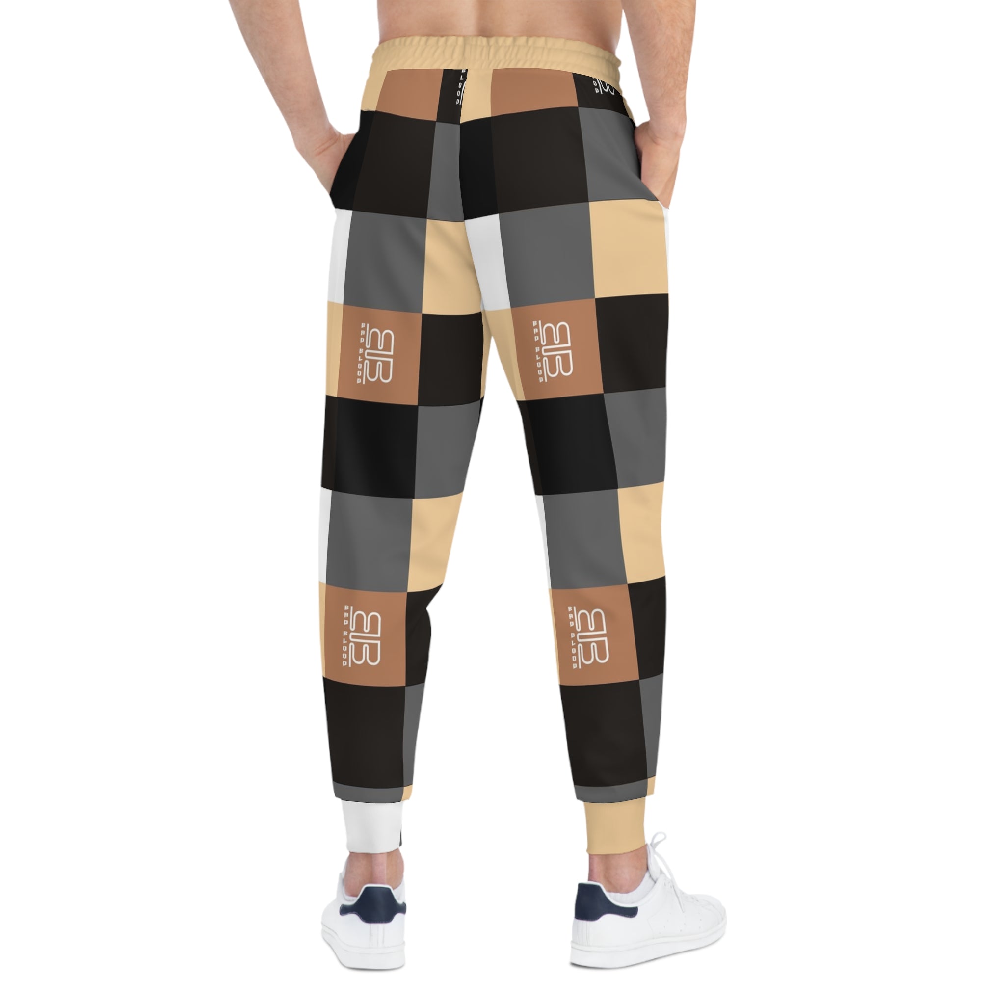 Checked Plaid Athletic Joggers