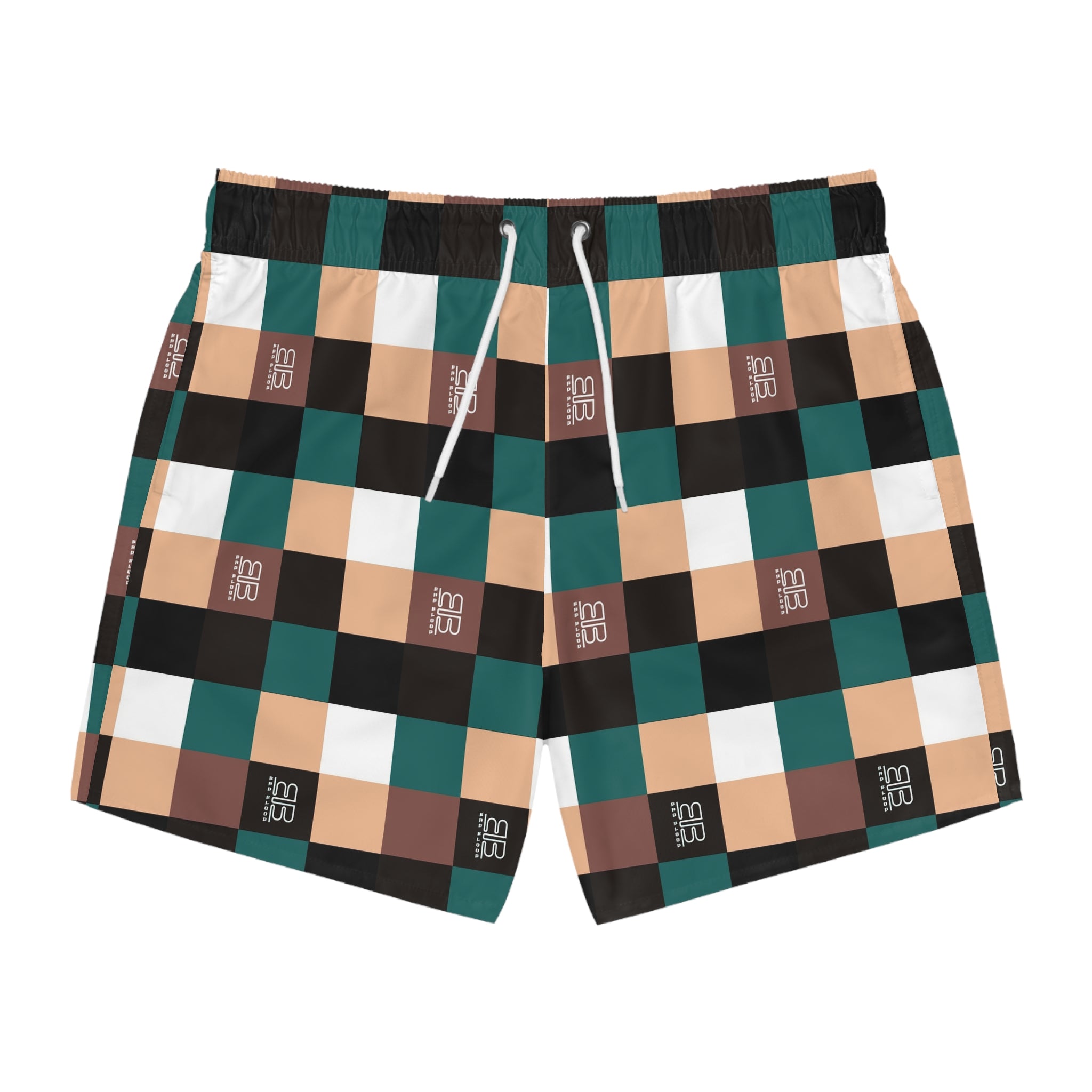 Checkerboard BB Swim Trunks