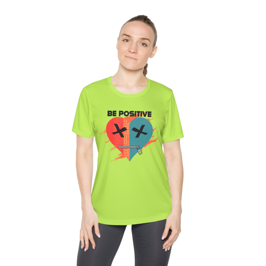 Be Positive Broken Heart graphic tee | Ladies Competitor Tee