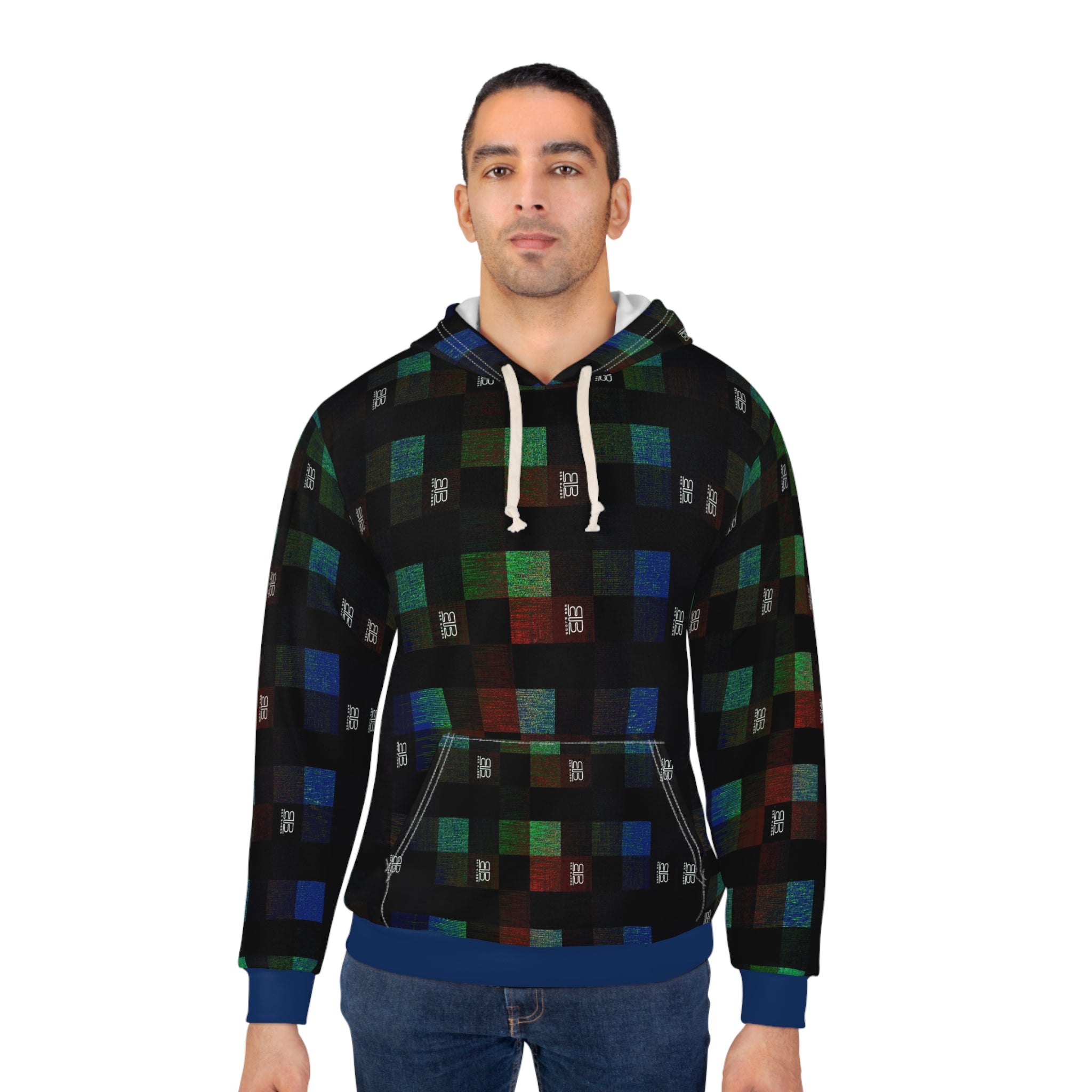 Plaid Unisex Pullover Hoodie