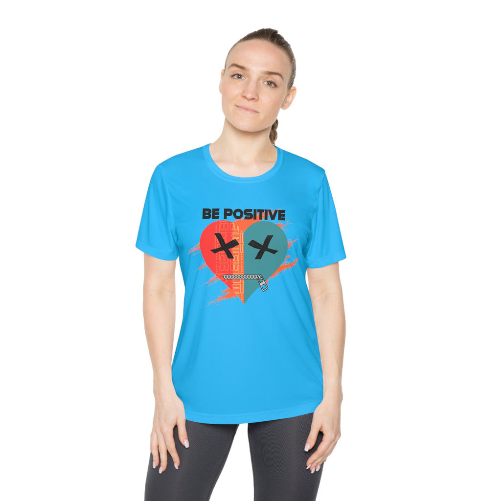 Be Positive Broken Heart graphic tee | Ladies Competitor Tee