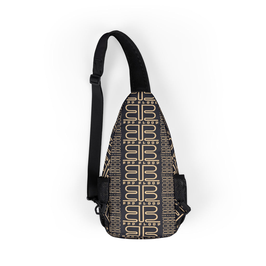 BadBlood Monogram Sling Chest Bag — Vintage Brown Patterned Crossbody