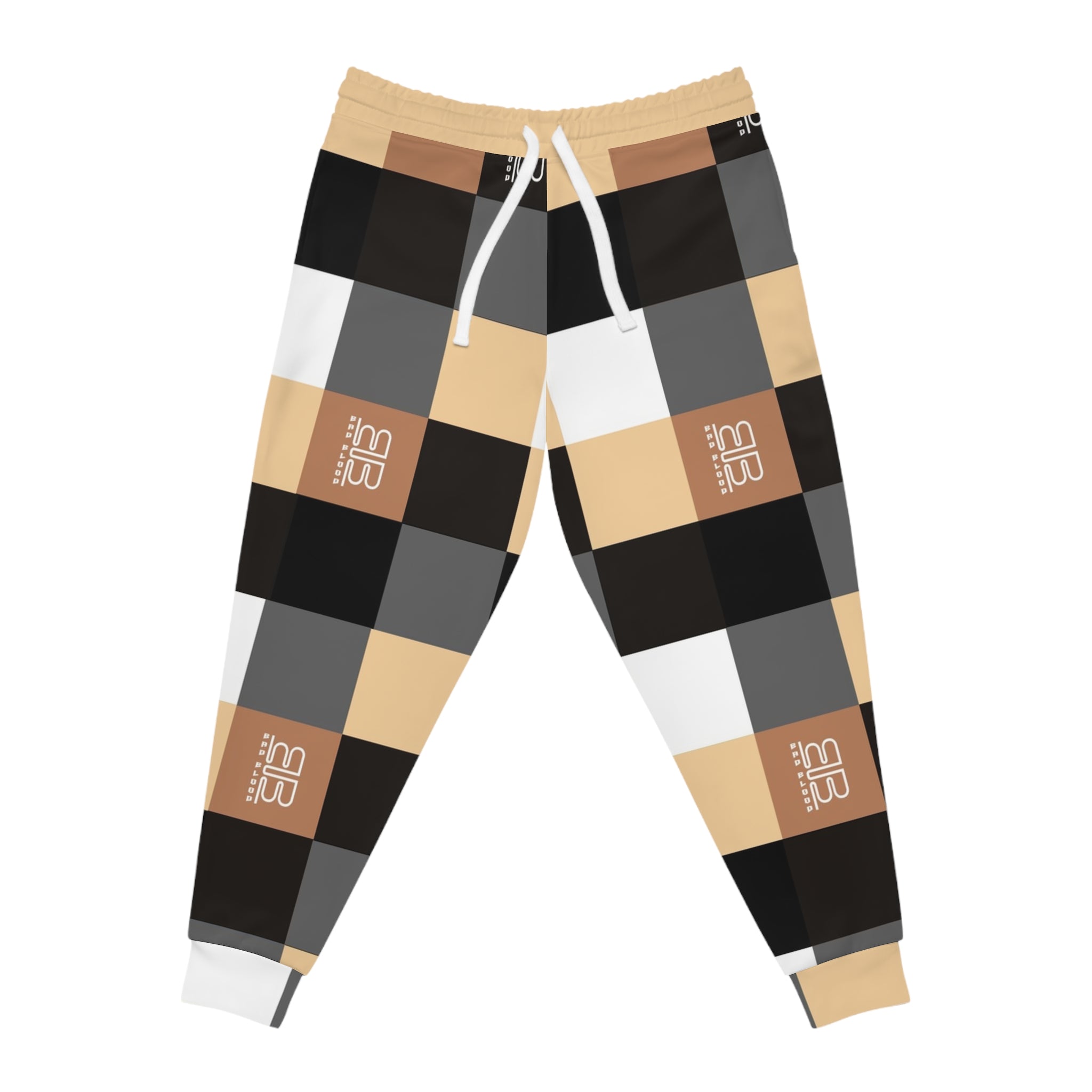Checked Plaid Athletic Joggers