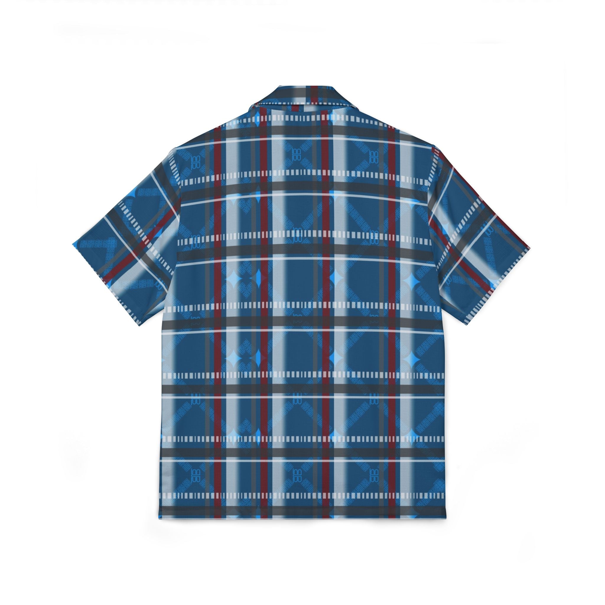 Blue Plaid Shirt — Men's Casual Button-Up