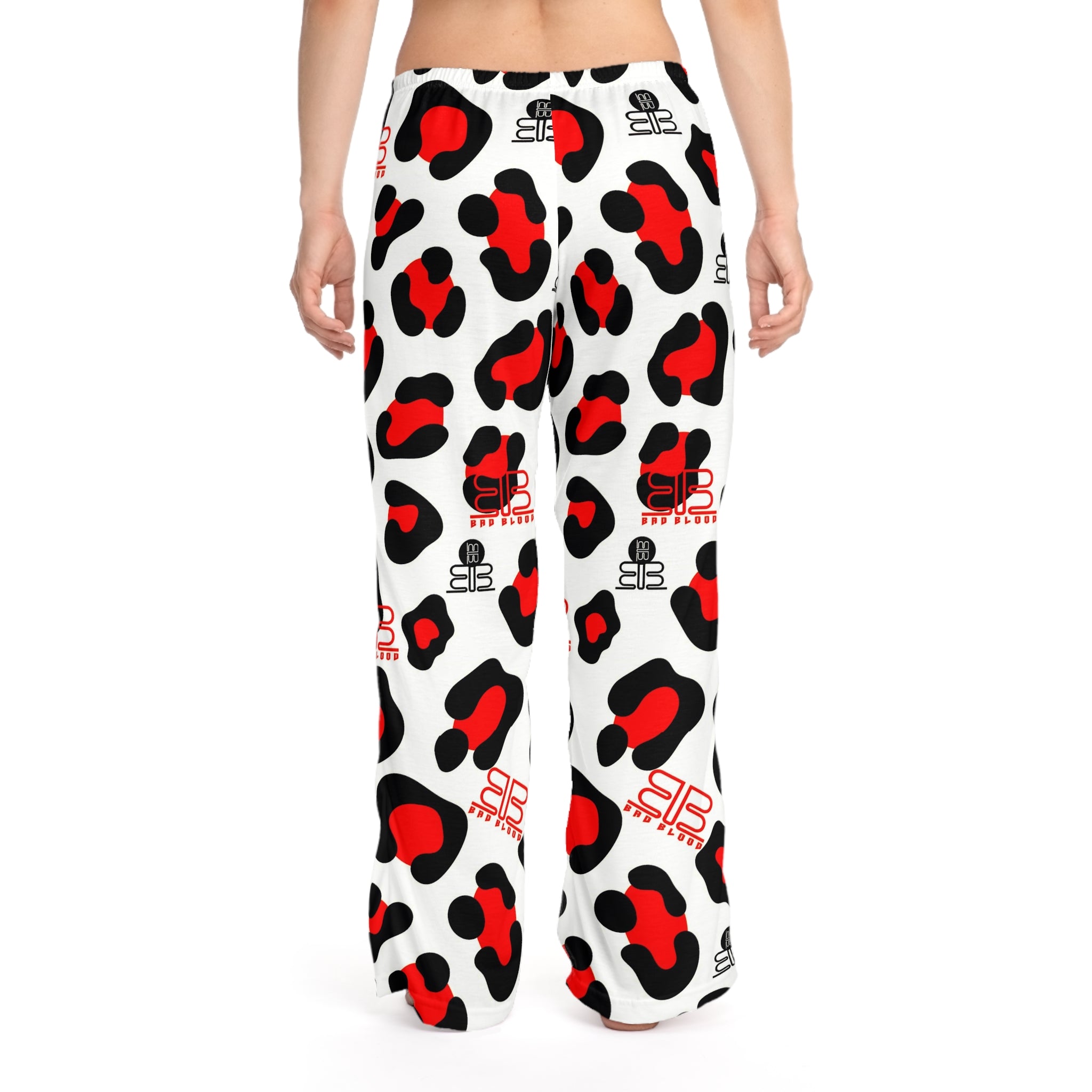 Red Black Leopard Print Pajama Pants | Lounge Sleepwear
