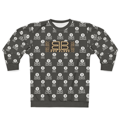 BadBlood Logo Sweatshirt — Patterned Branded Crewneck