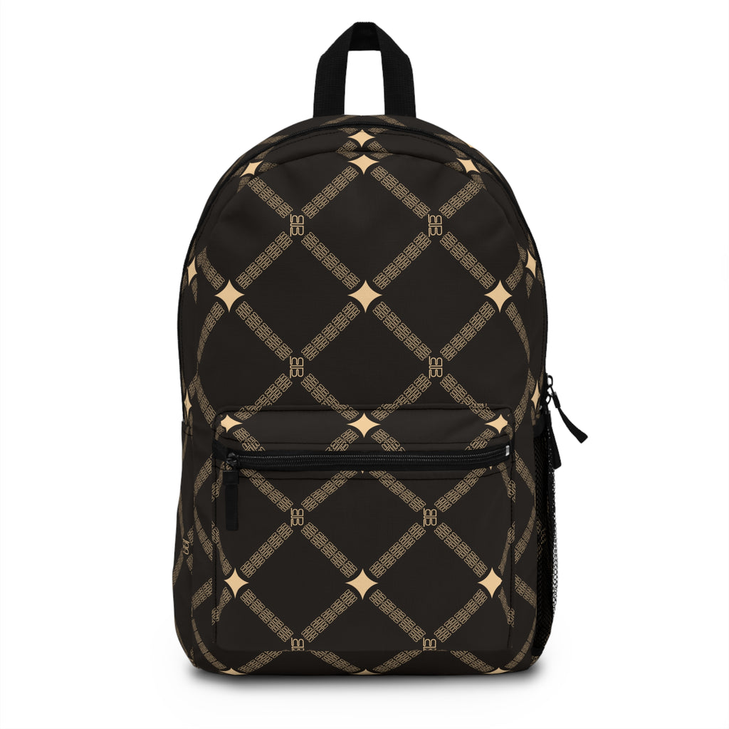 Badblood Icon Geometric Backpack|Brown