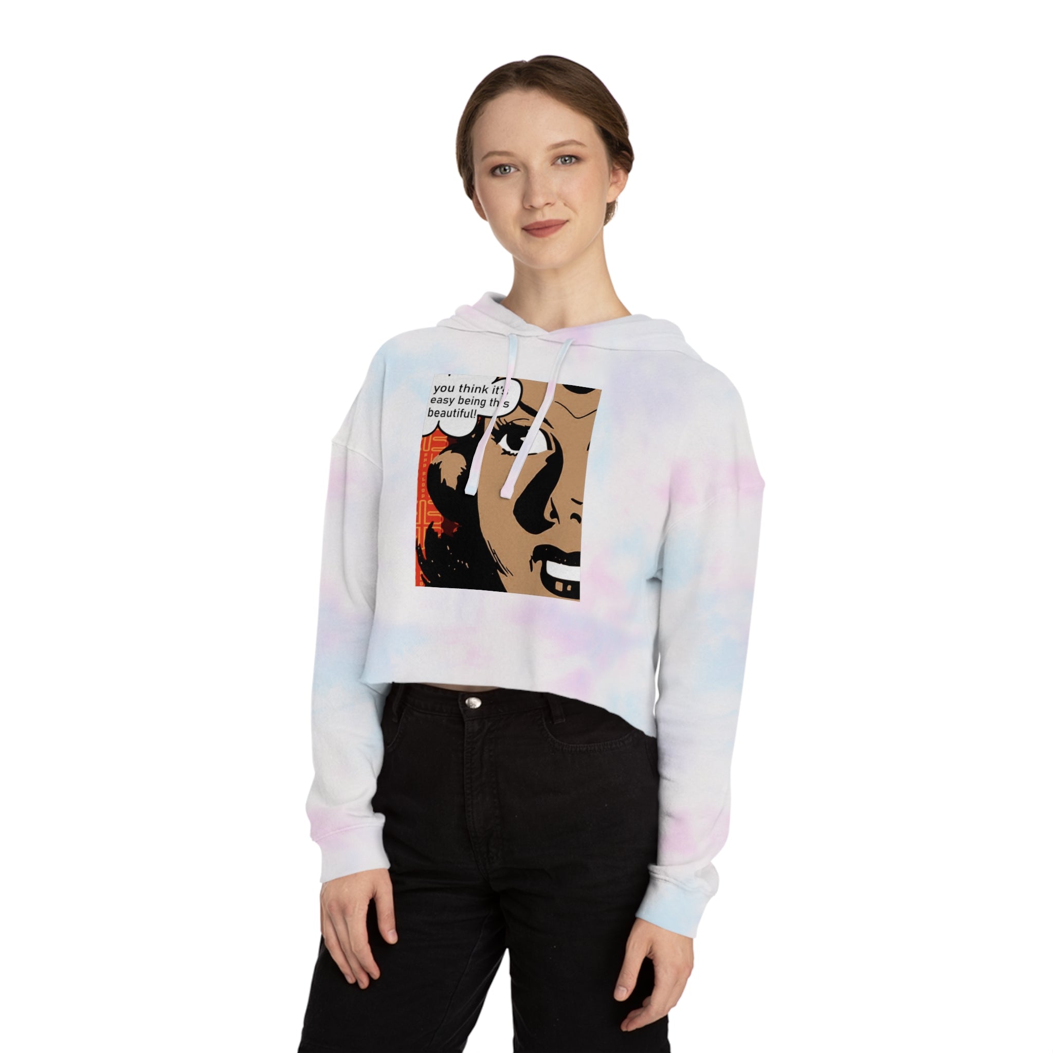 Badblood Confidence Cropped Hoodie | Women's Streetwear Cropped Sweatshirt