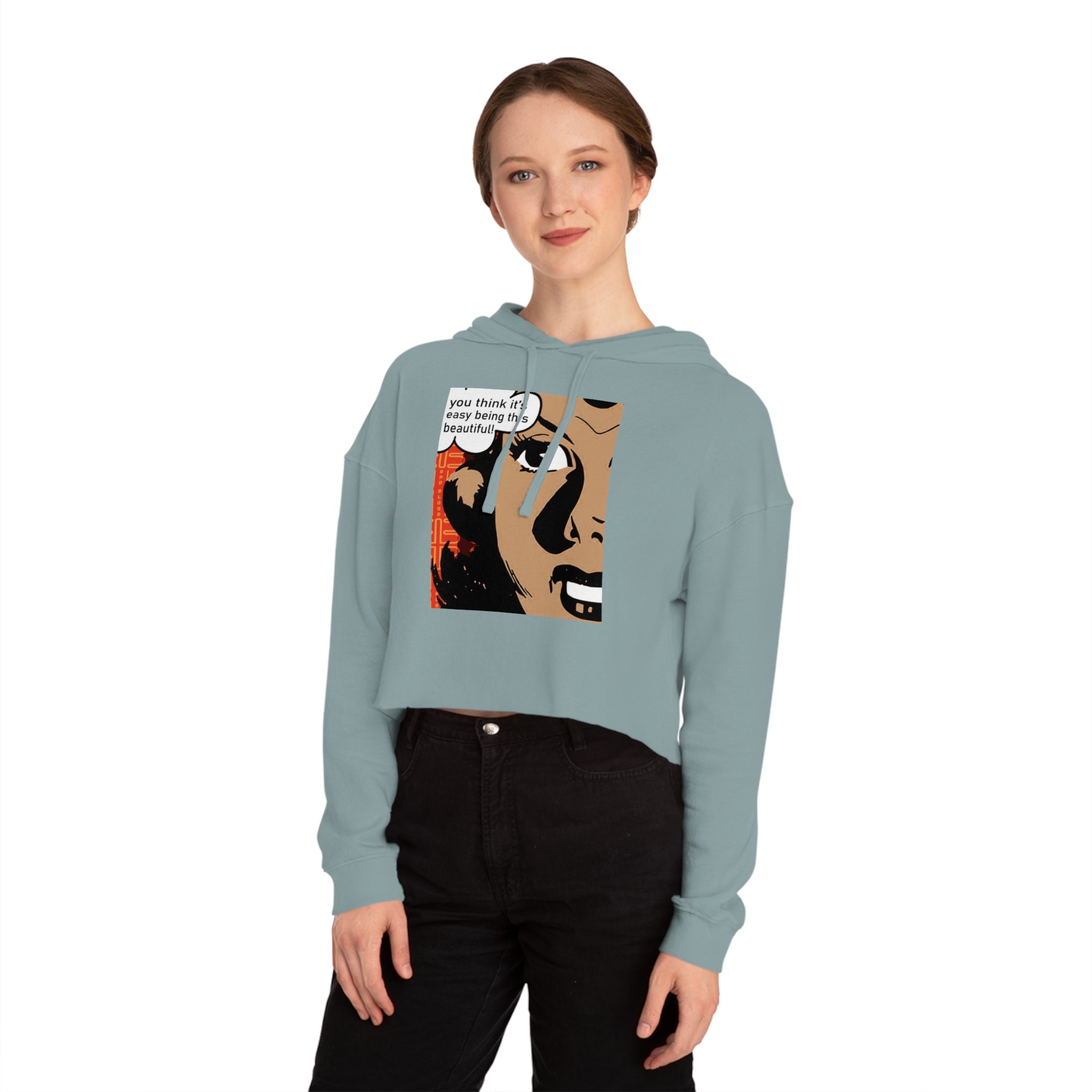 Badblood Confidence Cropped Hoodie | Women's Streetwear Cropped Sweatshirt