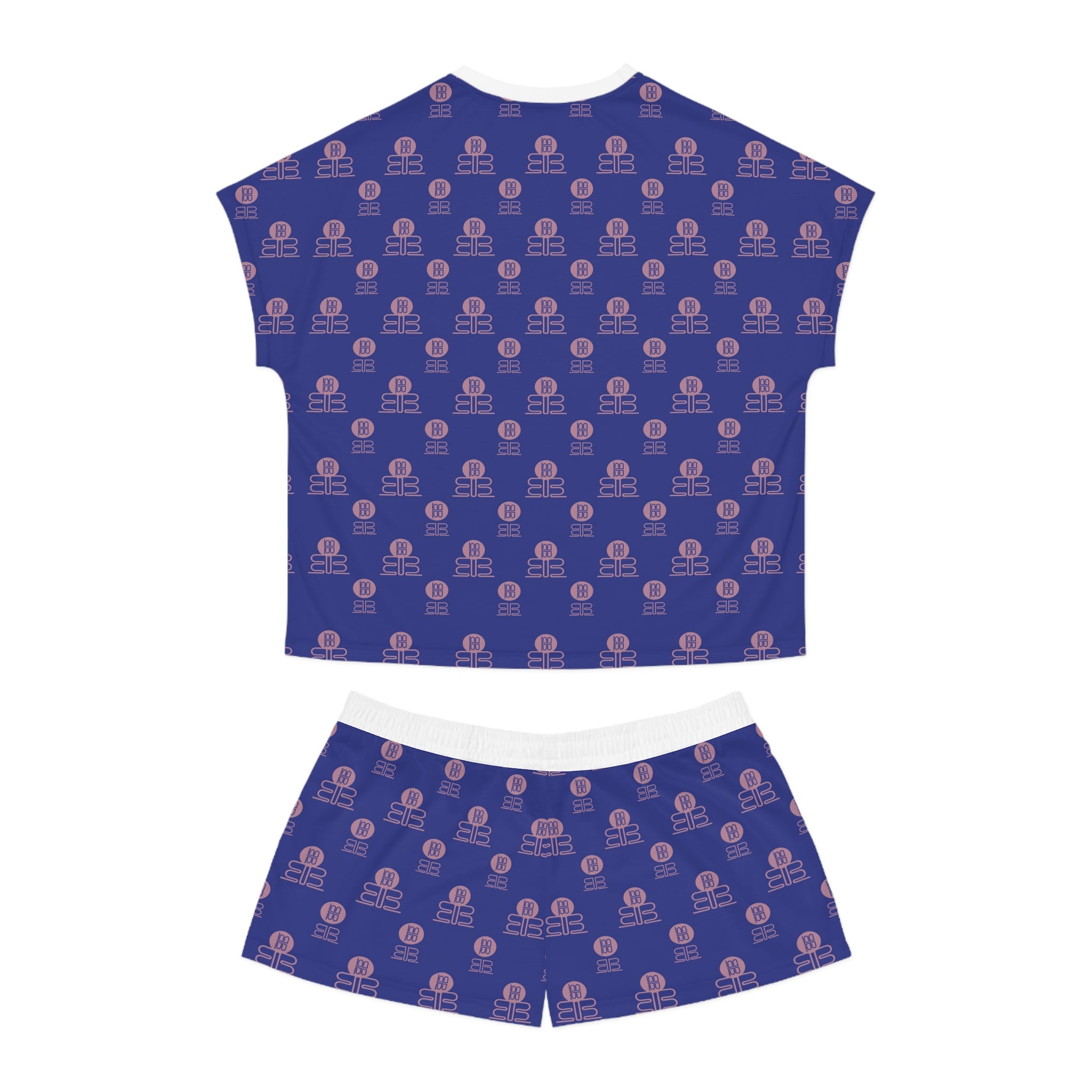Vintage BadBlood Logo Pattern Pajama Set | Women's Short Pajama Set