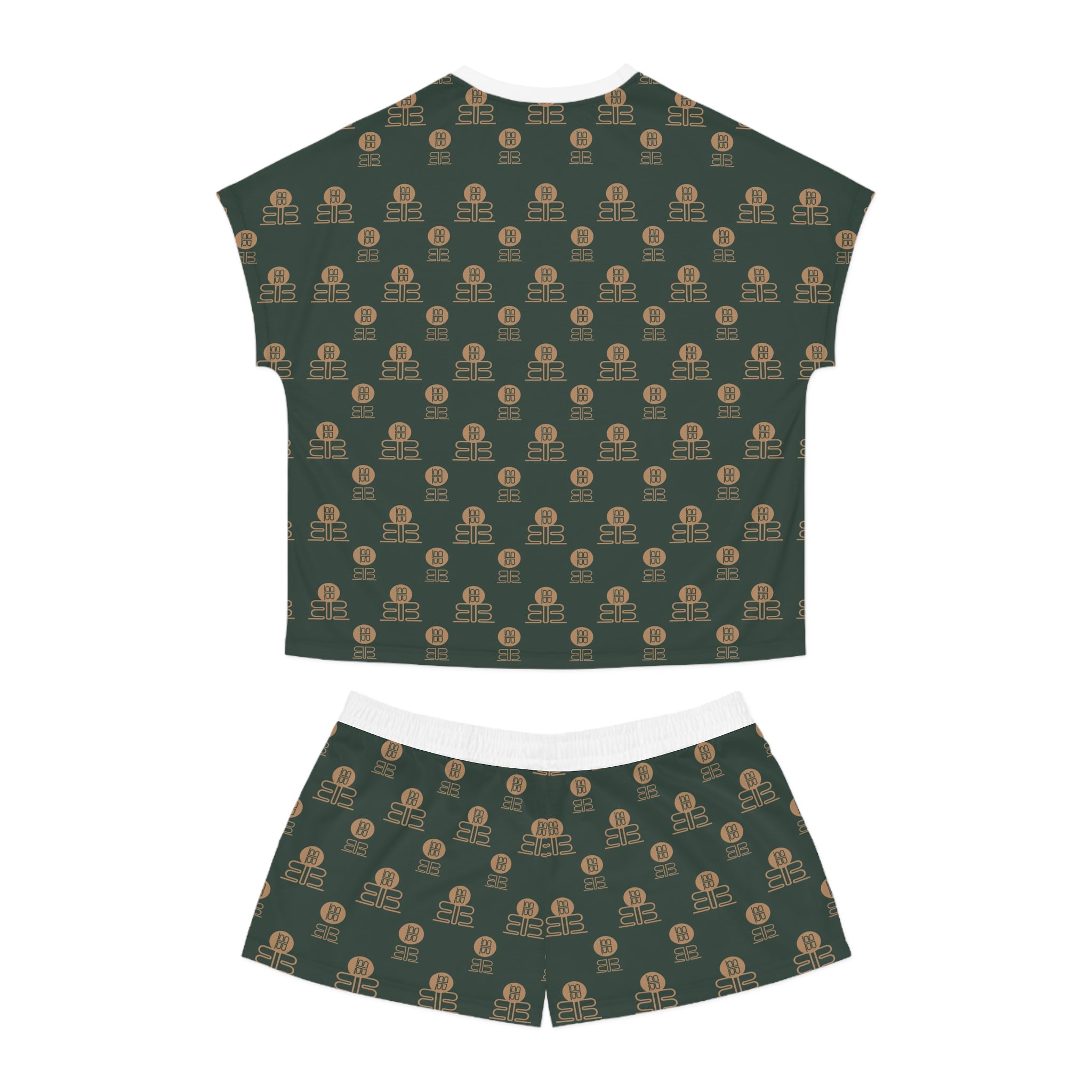 Vintage BadBlood Logo Pattern Pajama Set | Women's Short Pajama Set