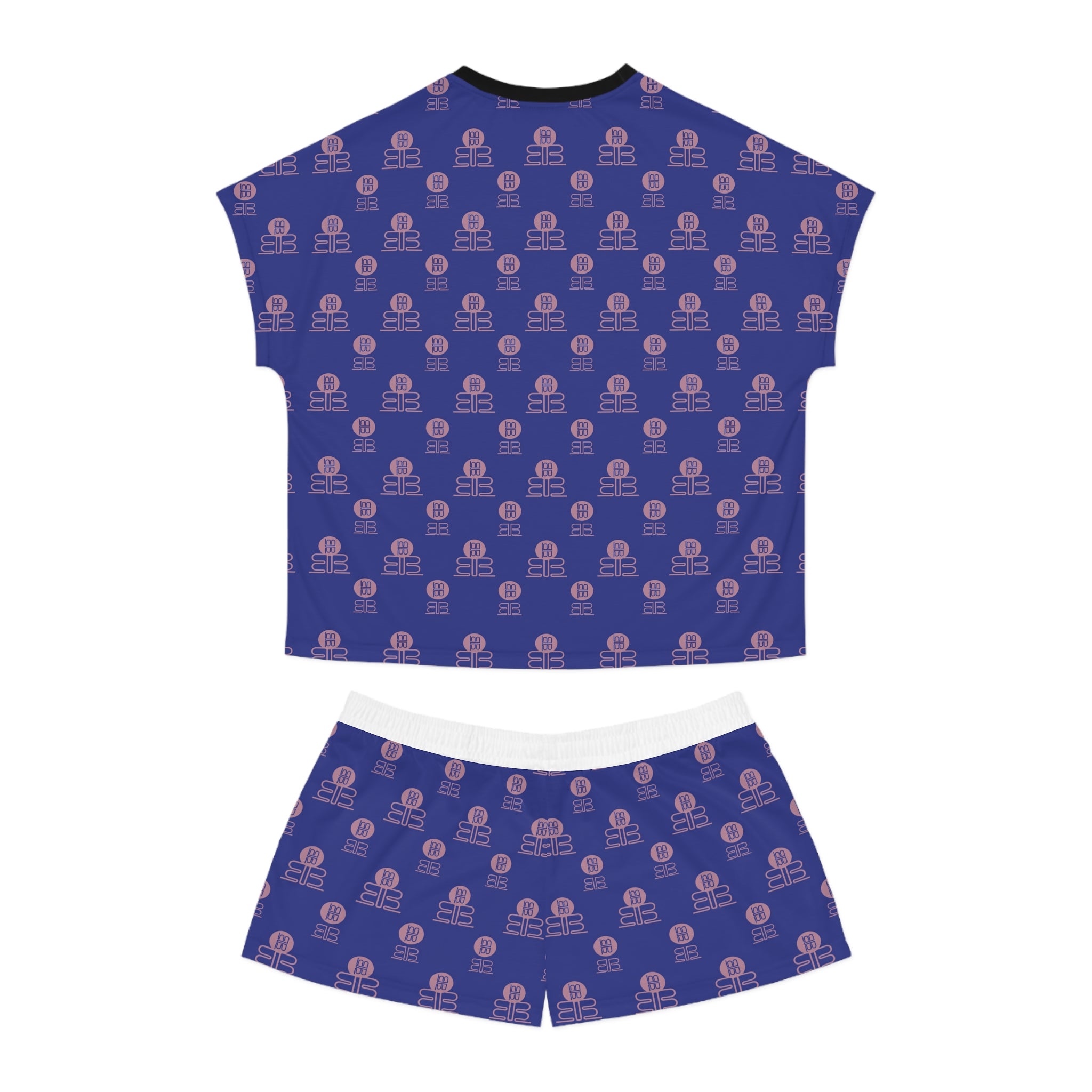 Vintage BadBlood Logo Pattern Pajama Set | Women's Short Pajama Set