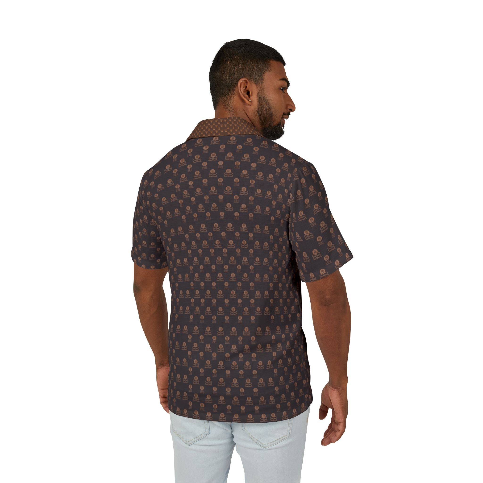 Brown BadBlood Patterned Shirt