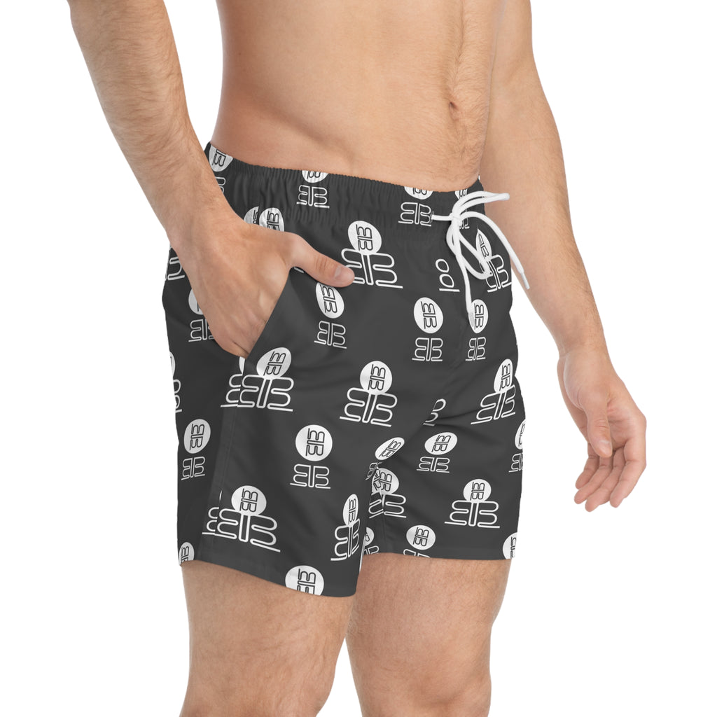 Monochrome Logo Swim Trunks