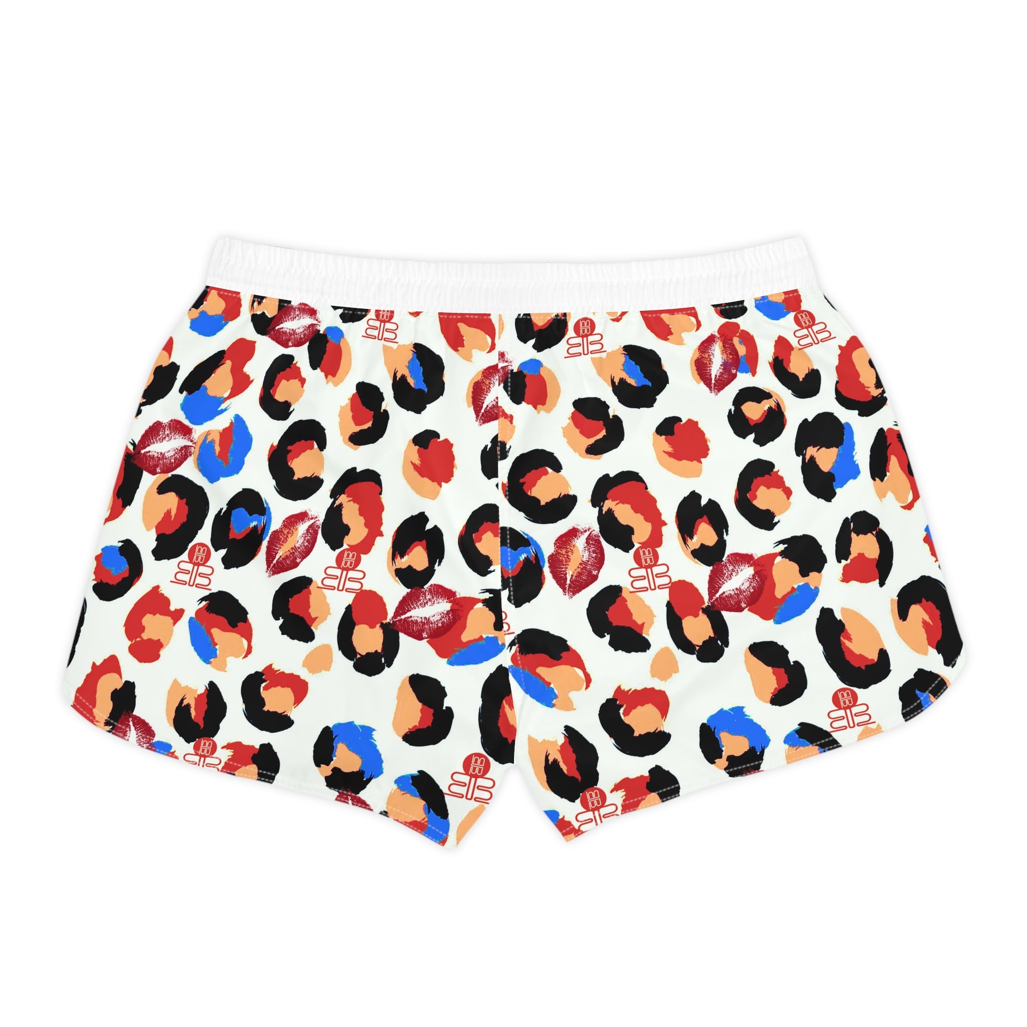 Women's Leopard Kiss Print -Casual Shorts